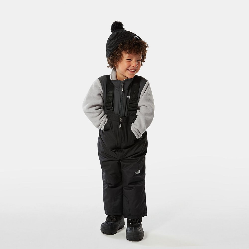 The North Face Pants Toddler Australia - The North Face Toddler Snowquest Insulated Bib Black Skiing